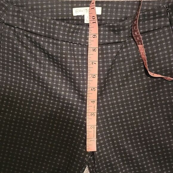Love Fire Stylish Black and Gray CheckedvWomen's Pants Sz 5 - Picture 4 of 7